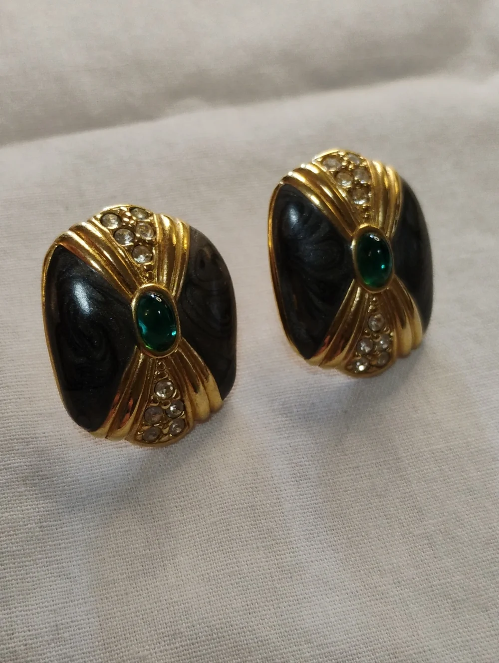 Vintage Kenneth Jay Lane For Avon Duchess Of Windsor Earrings - Picture 3 of 6